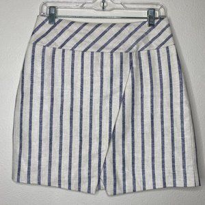 J Crew Linen Crossover Wrap Skirt